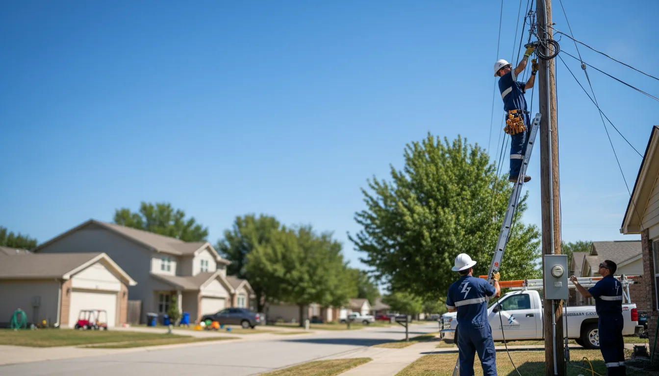 Residential electrician providing installation services in Hobart, NY